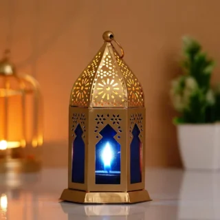 Moroccan Brass Lantern – Moucharabieh Style